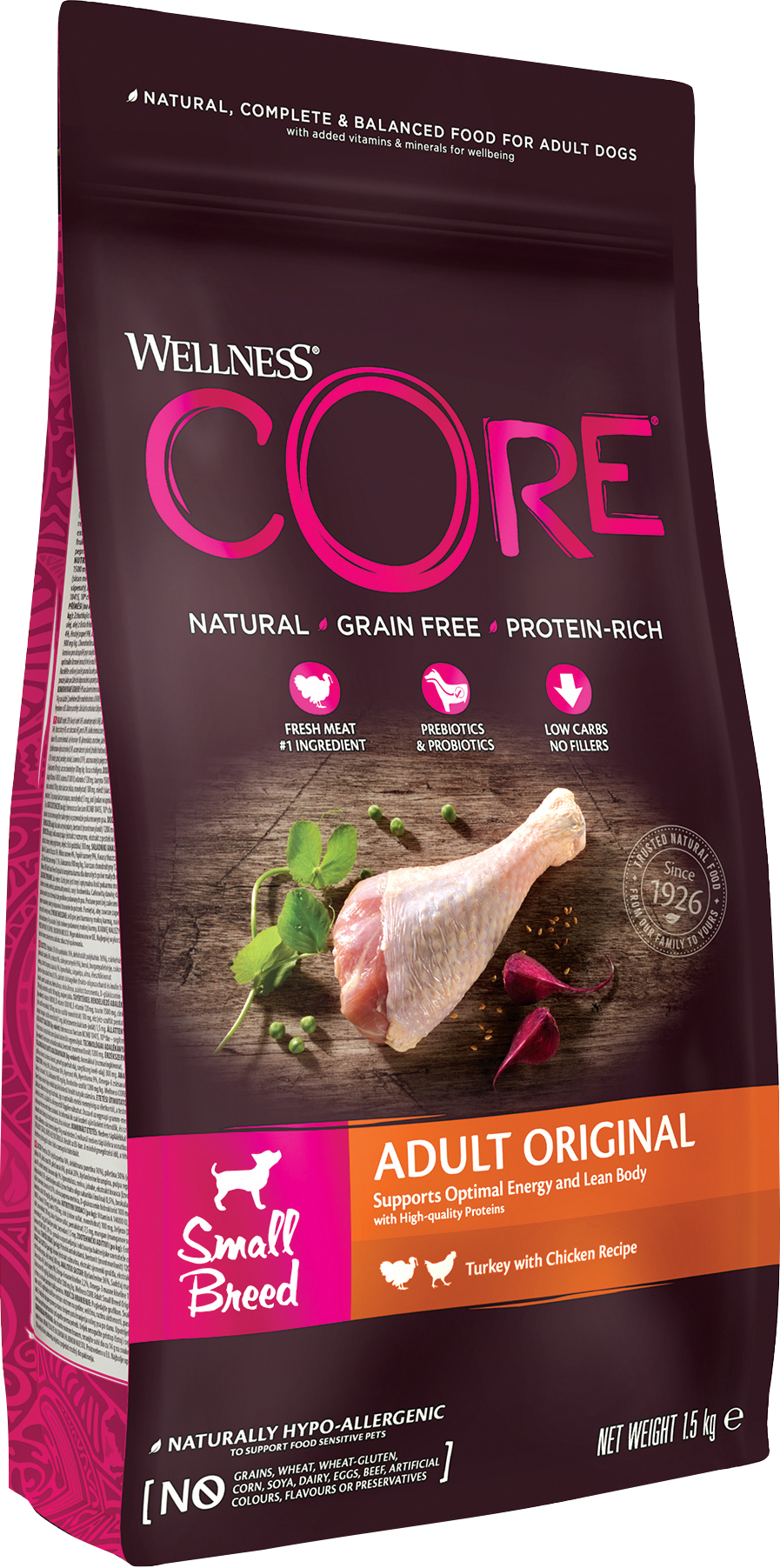 CORE Petfood Dog Adult Original Small Breed Chicken & Turkey Dry