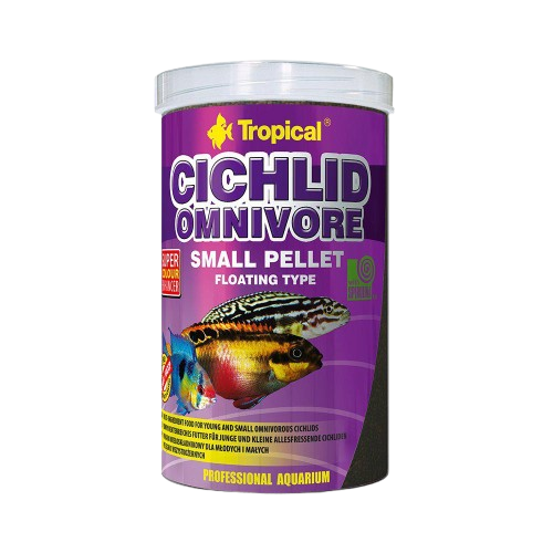 Tropical - Cichlide Omnivore Small Pellet 1000 ml/360 g - Fisk - FôrPetXL