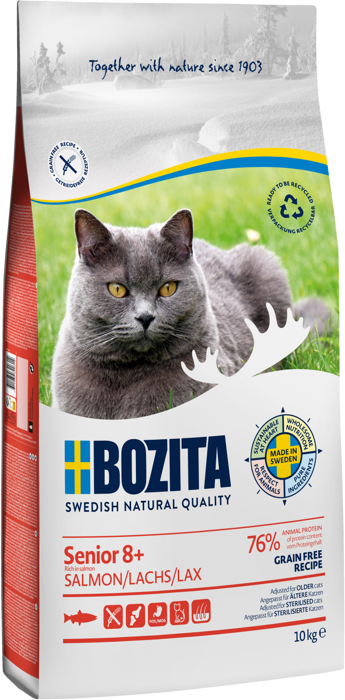 Senior 8+ Kornfri laks 10 kg