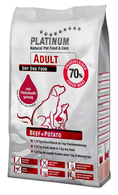 Platinum Adult Beef+Potato - Hundefôr
