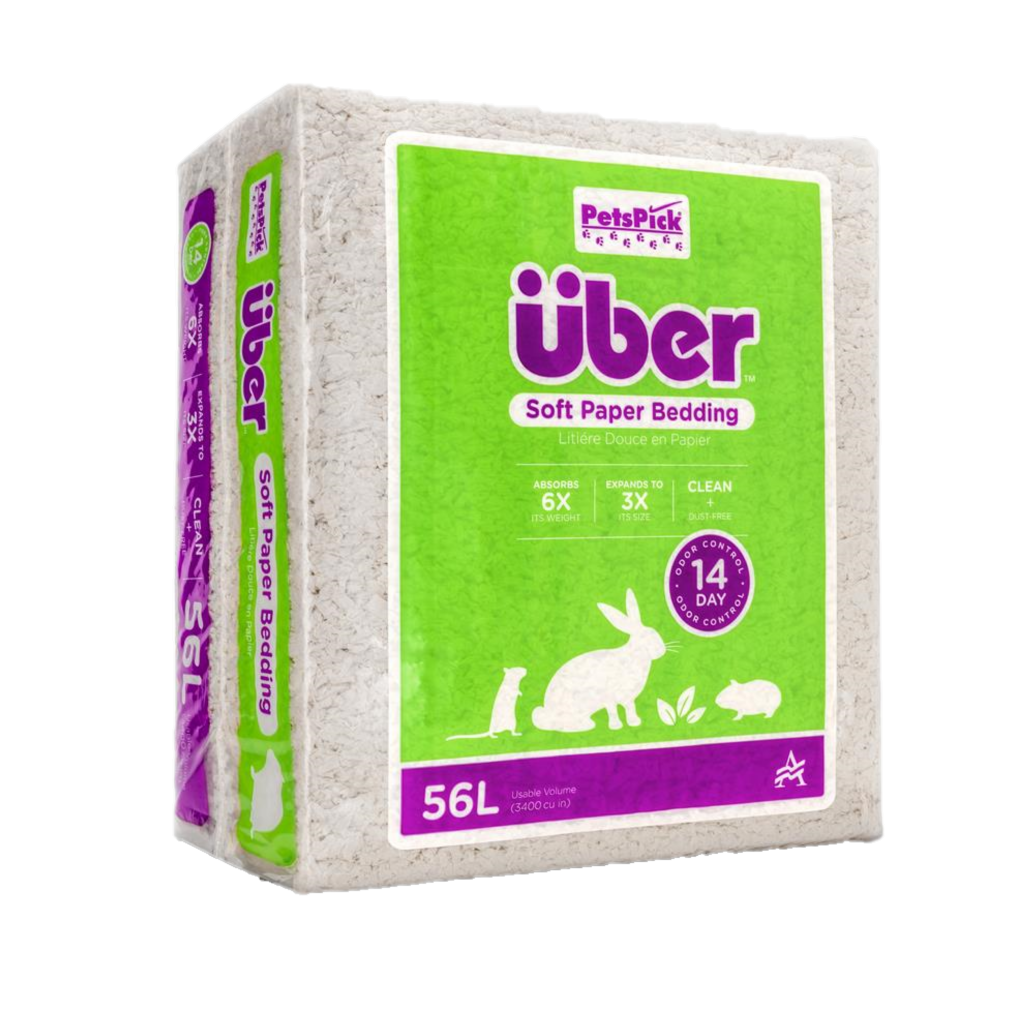 Papirbasert bunnstrø 56 L Hvit