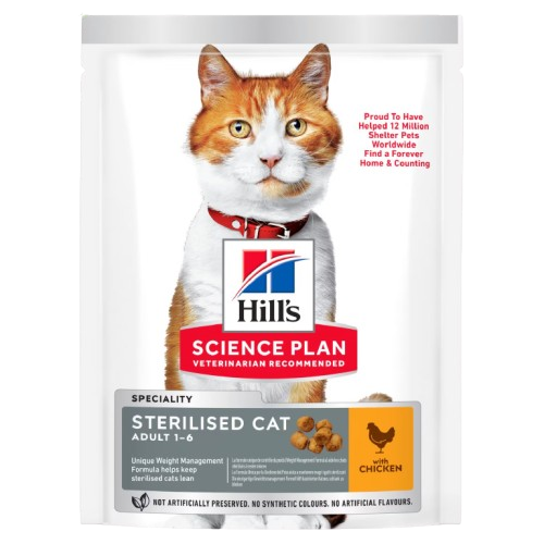 Adult Sterilised Chicken - Dry Cat Food 1,5 kg