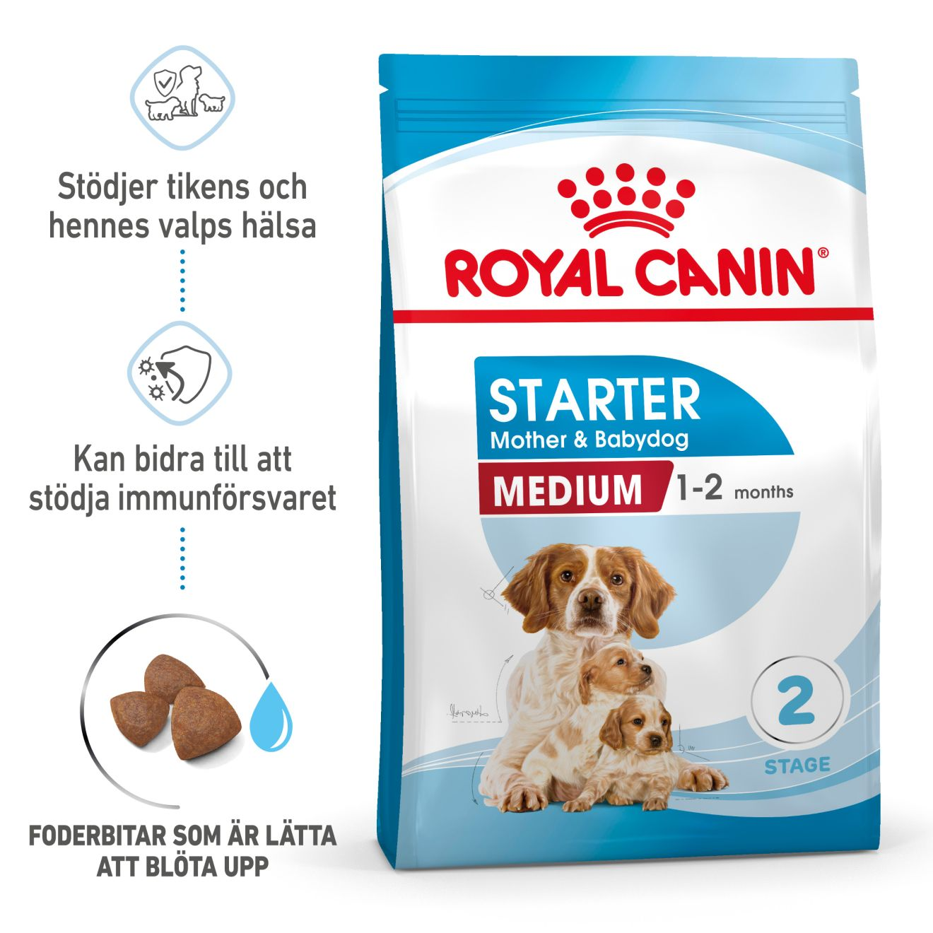 Royal Canin Medium Starter tørrfôr for valper