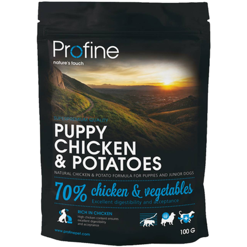 Tørrfôr til valp med kylling og poteter 3 kg