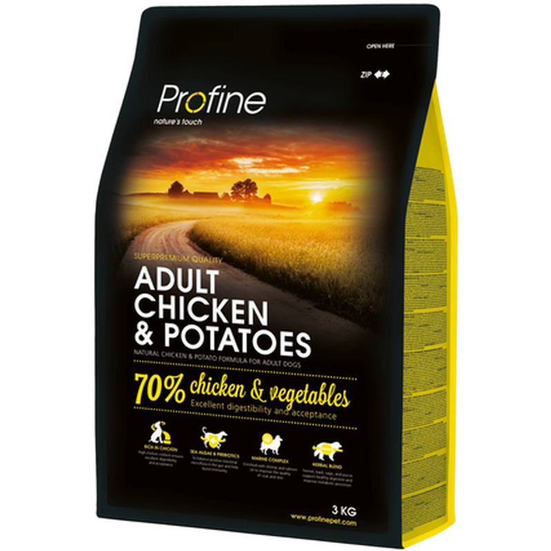 Profine Tørrfôr Adult kylling og poteter