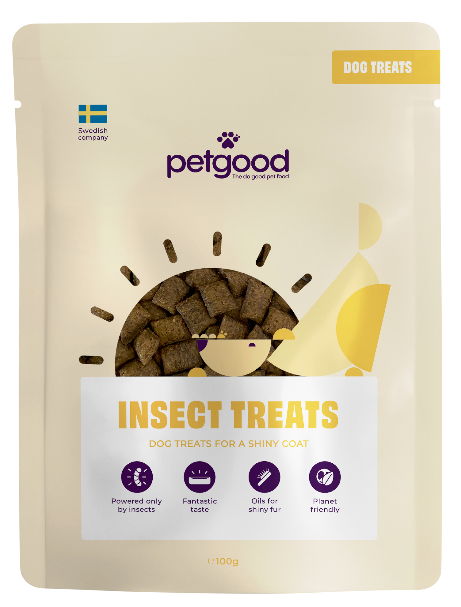 Petgood skin and fur hundegodbiter 100 g