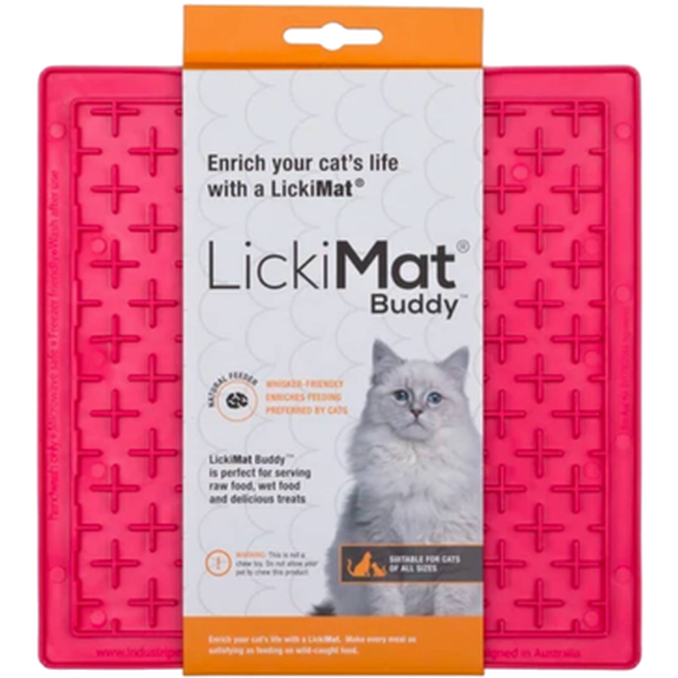 LickiMat - Cat Classic Buddy Rosa 20 x 20 cm - Katt - MatplassenPetXL