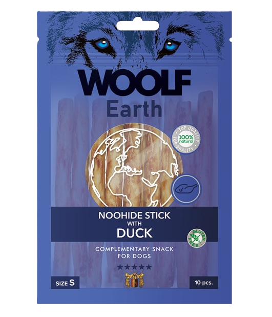 WOOLF Earth Noohide Stick with Duck S 90g