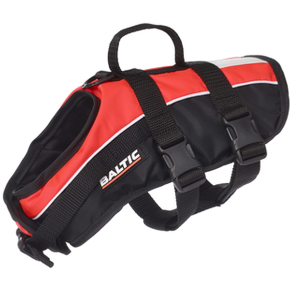 Hundevest Redningsvest Mascot Sort/Rød 0-3 kg X-Small