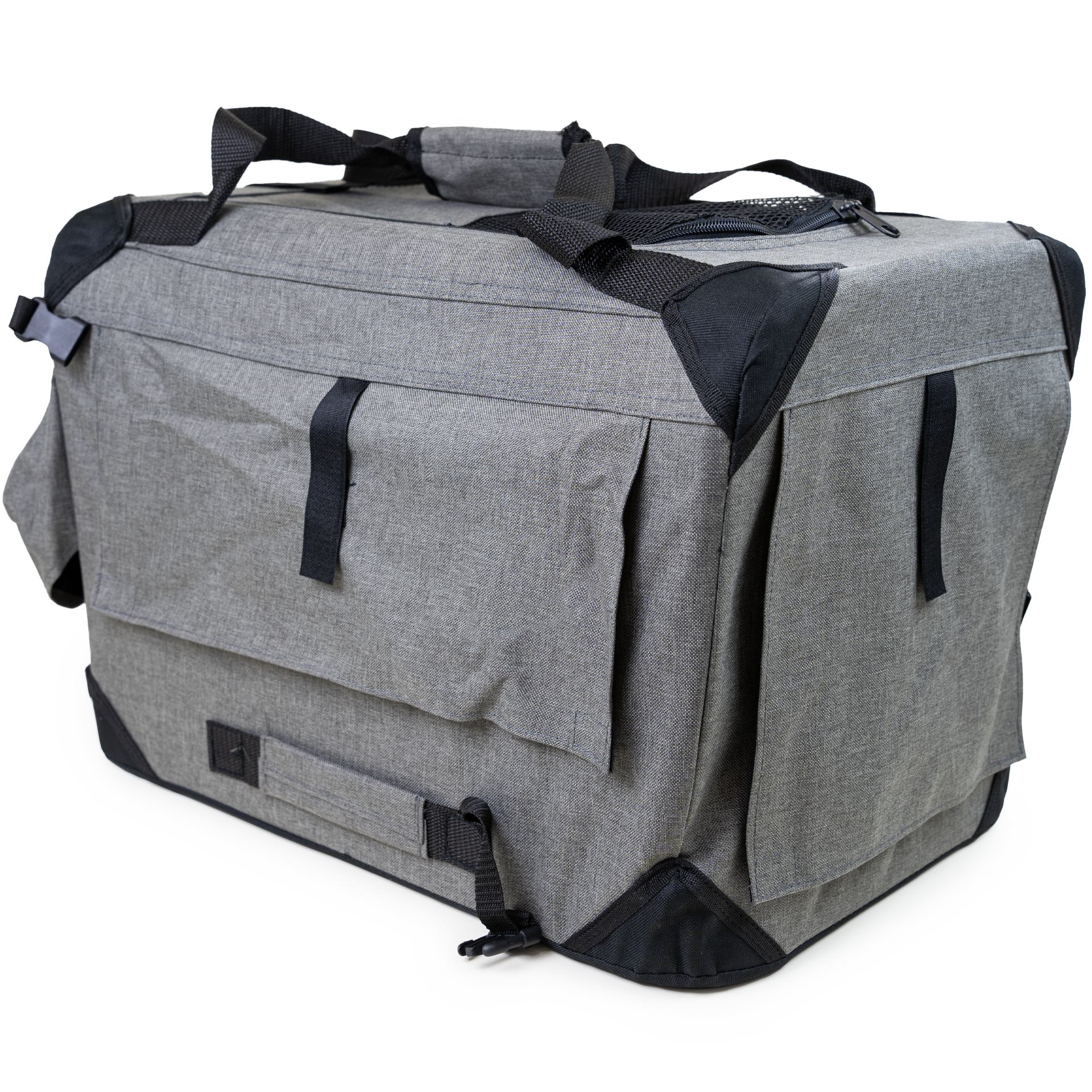 Lerretsbur Bella, L, 70x52x52cm, grå