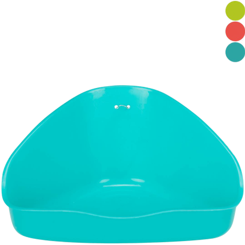 Hjørnetoalett i plast Mus og hamsterblanding 16 x 12 x 7 cm