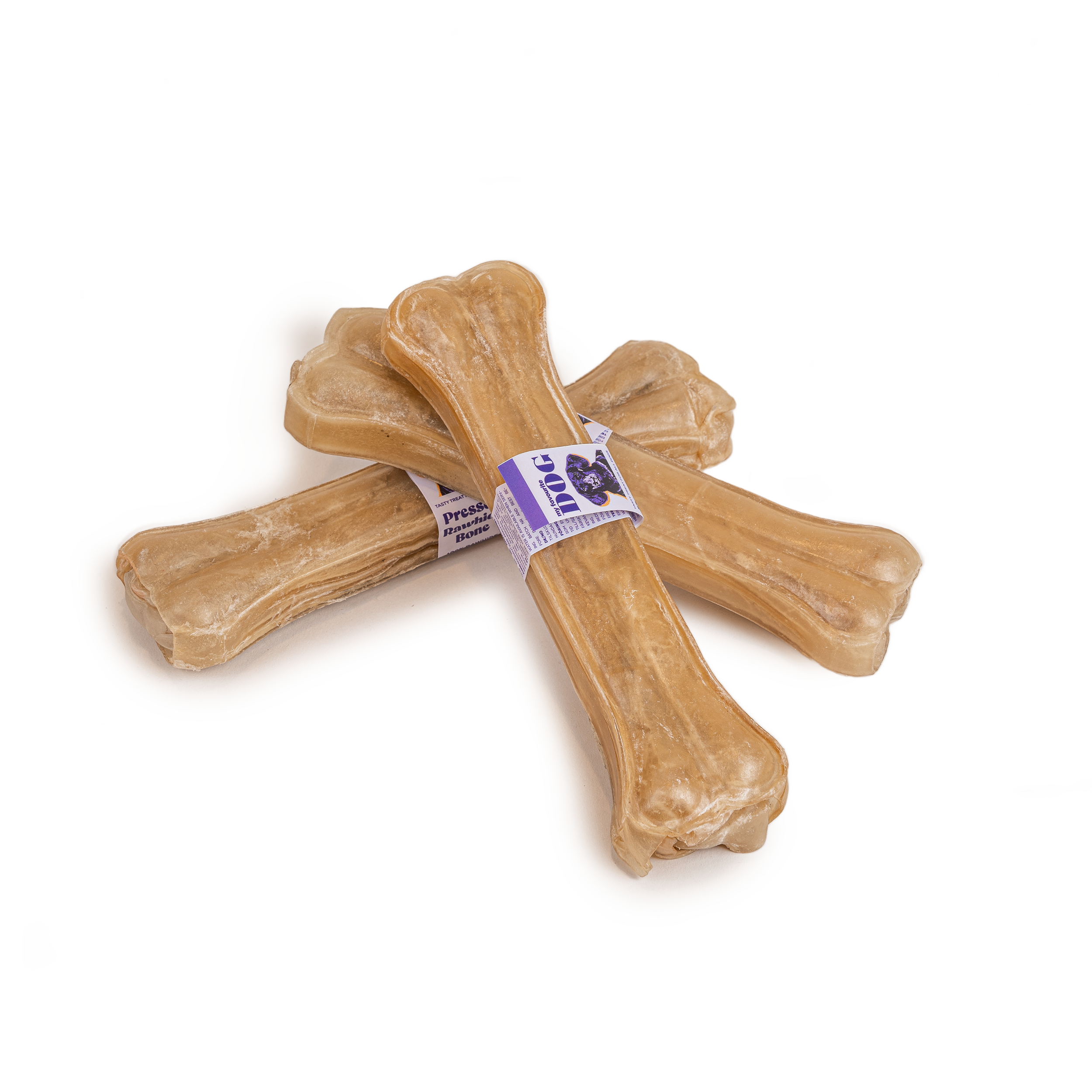 My favourite DOG Tyggebein av presset råhud - natur 21 cm
