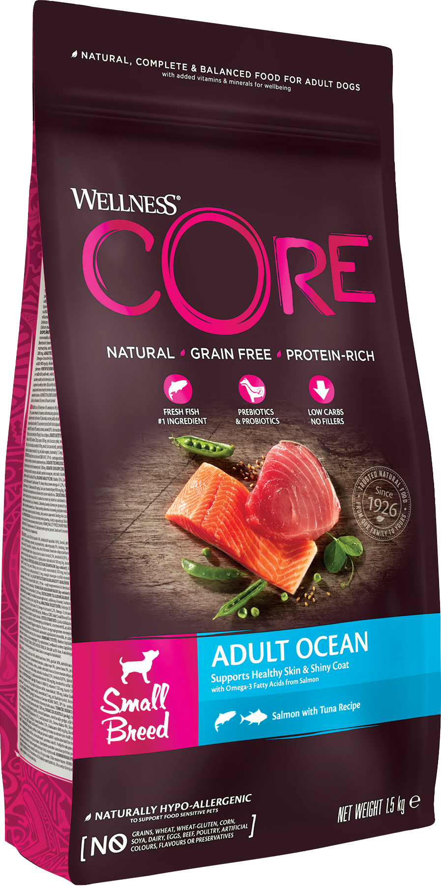 Dog Adult Adult Ocean Small Breed Salmon & Tuna Dry 1,5 kg