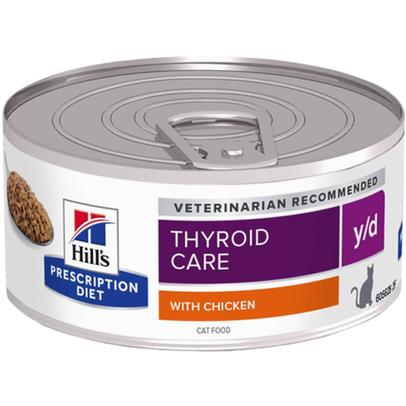 Hill's Prescription Diet Feline y/d Thyroid Care Chicken Canned - Wet Cat Food