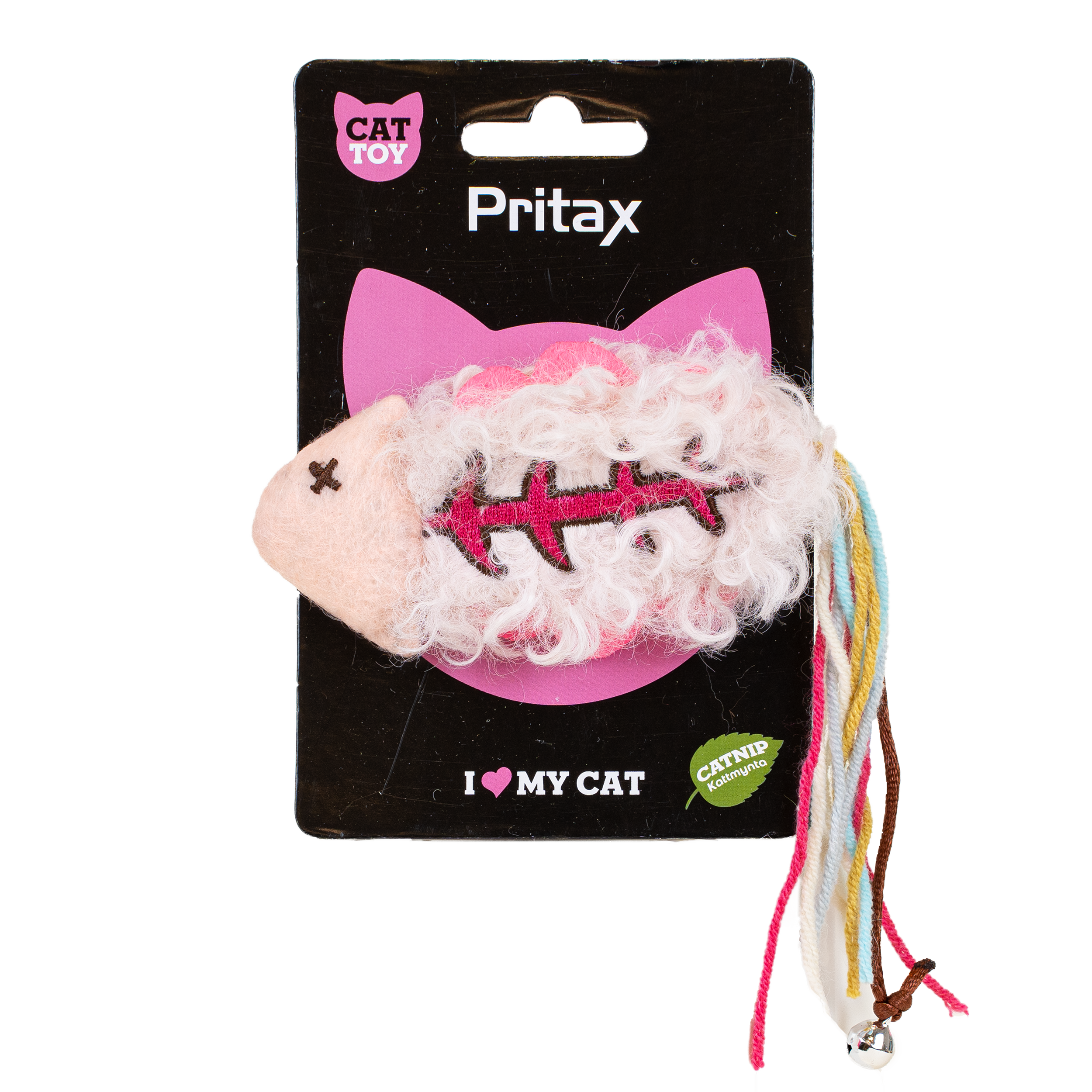 Katteleke Fishbone Ursula, 20x6x1,5cm, flerfarget