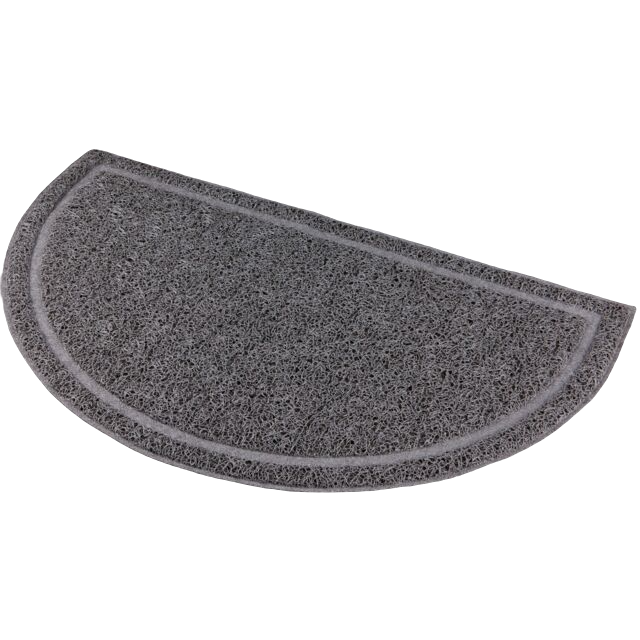 Kattekassematte, 41 x 25 cm, antrasitt, halvmåneformet
