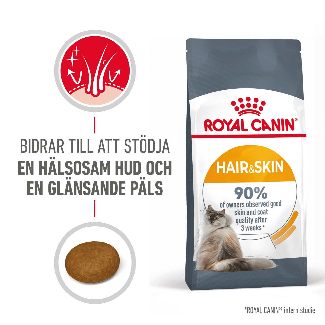Feline Hair & Skin Care tørrfôr til katter 10 kg