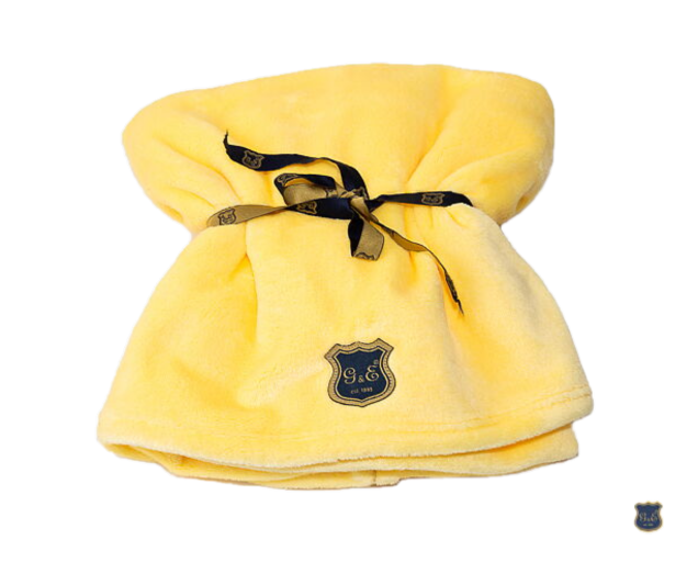 Gustaf och Evita Hundeteppe/Katteteppe Gul 100 x 70 cm