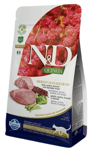 Cat N&D Quinoa Weight Management Lamb Adult