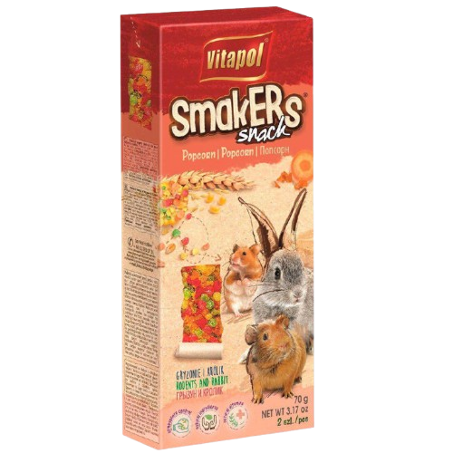 Vitapol - Smakers gnagerpopcorn 90 g - Smådyr - SnacksPetXL