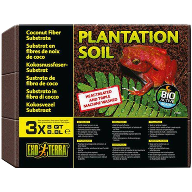 Plantation Soil Brick - Coconut Fiber Substrate 8,8 L x 3