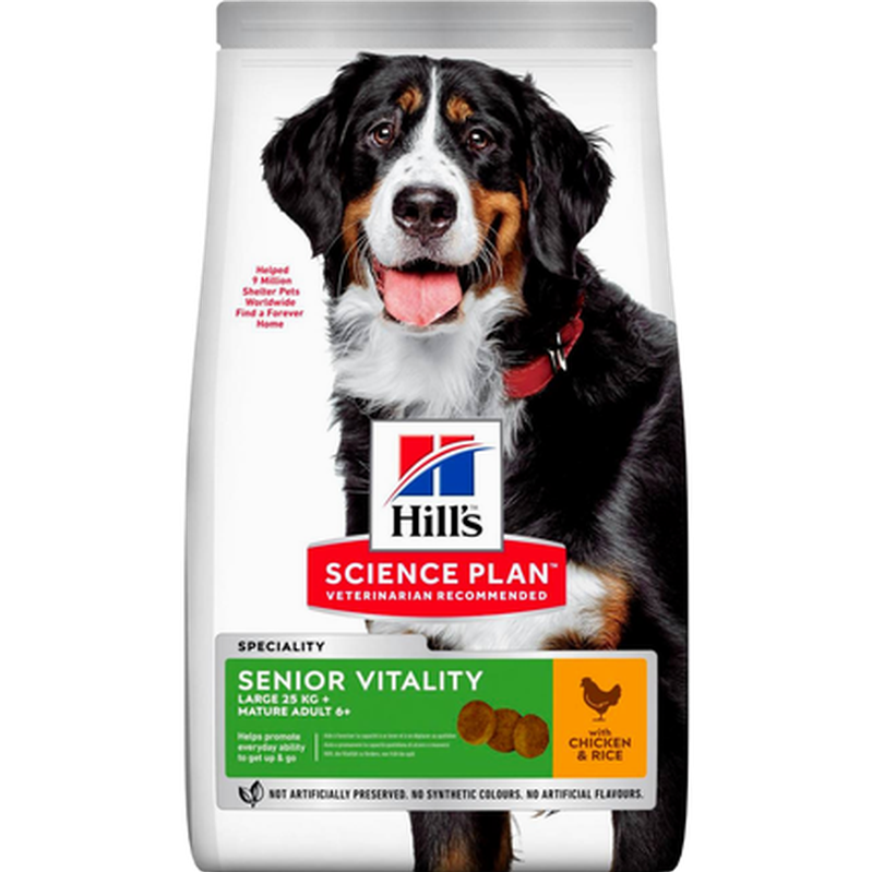 Hills Science Plan Senior Vitality Large Mature Adult 6+ 14 kg