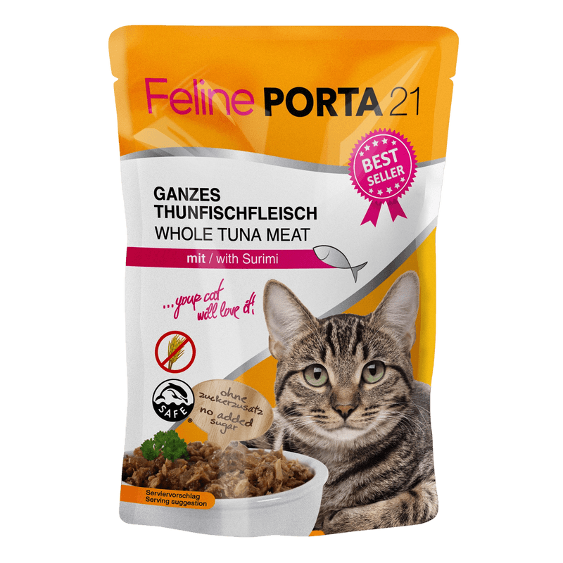 Feline Tunfisk med surimi i katteposer 100 g