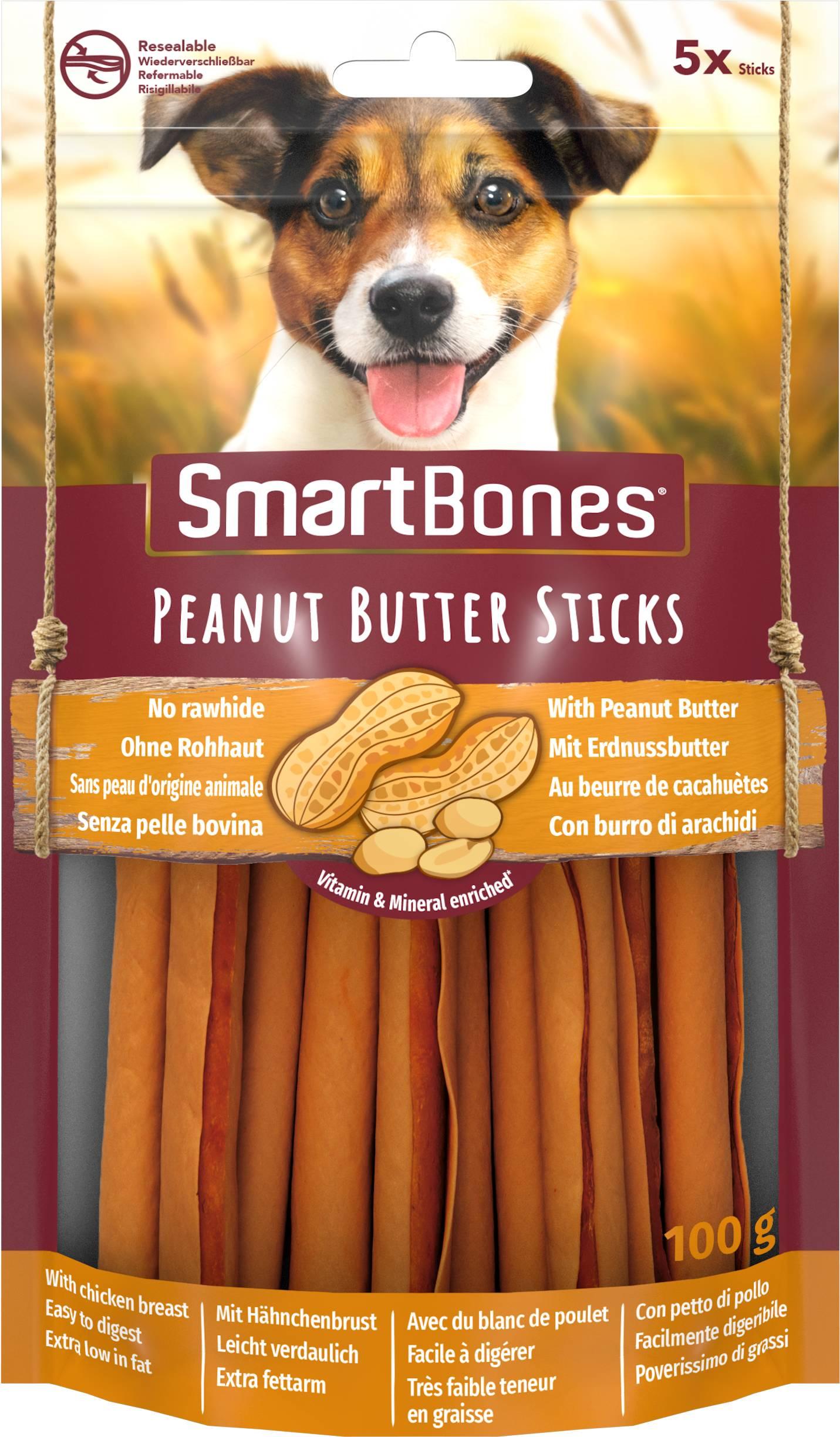 SmartBones® Sticks Peanøttsmør 5-pakning