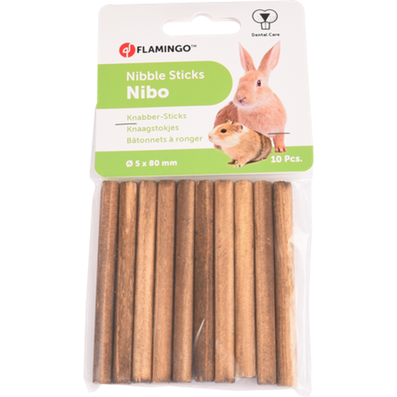 Flamingo - Gnaveblokk Nibo Brun Liten - Smådyr - SnacksPetXL