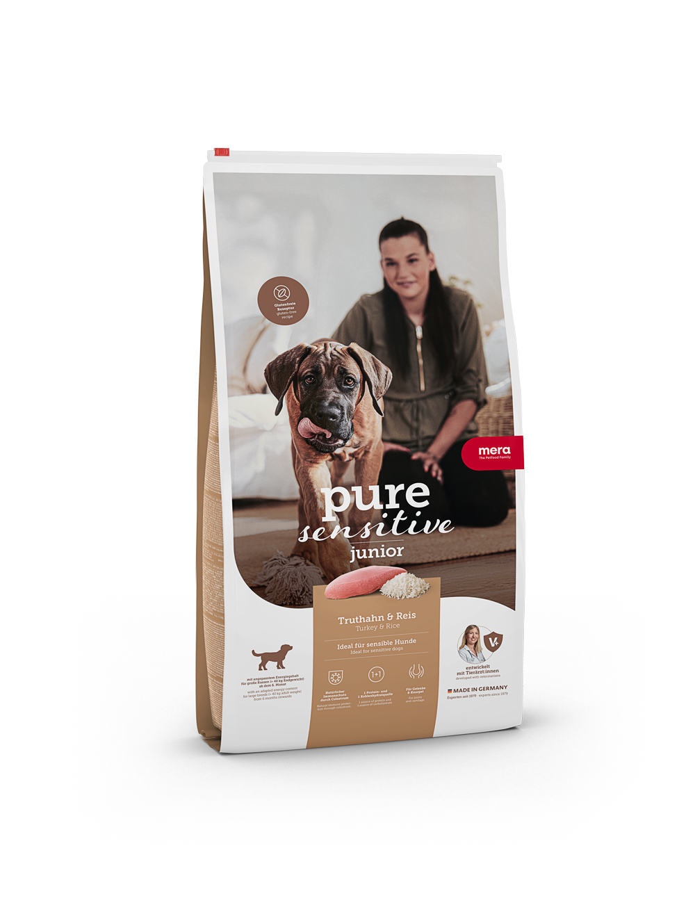 Pure Sensitive Junior kalkun og ris 12,5 kg