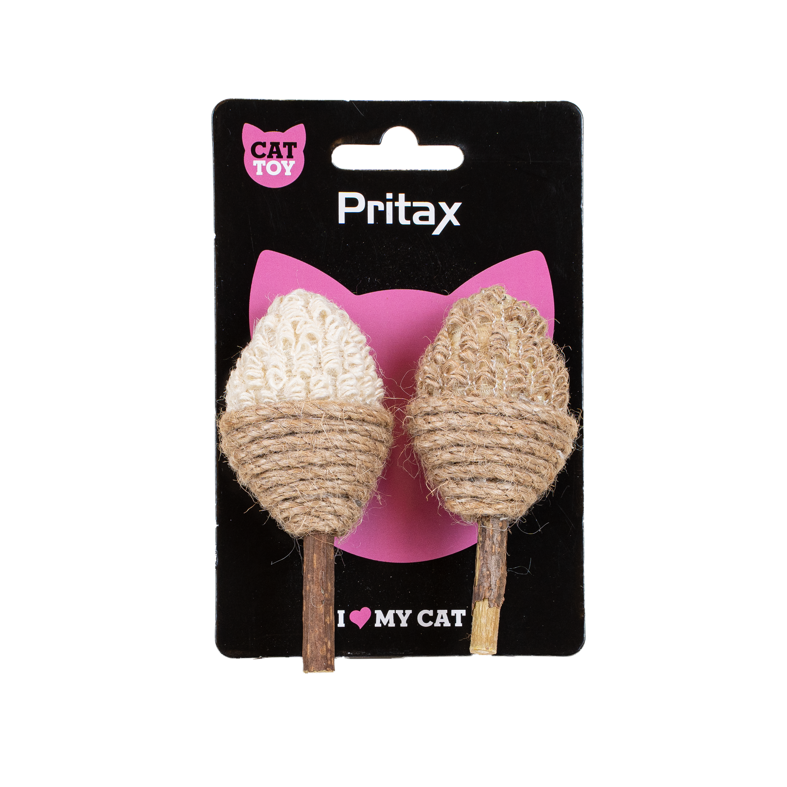 Katteleke Natural Beppe, 5x10x5cm, Brun