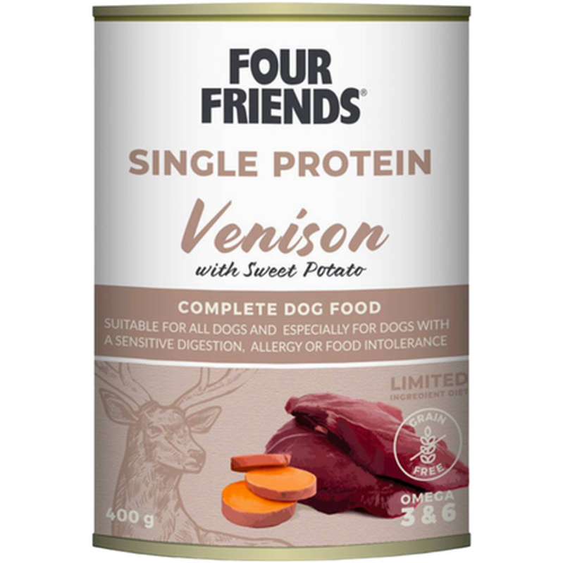 FourFriends Dog Single Protein Venison Sweet Potato