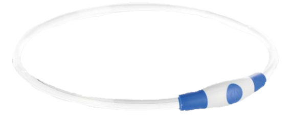 Blinklysring USB Blå L-XL: 65 cm/ø 8 mm