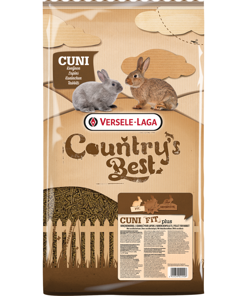 Versele-Laga - Country's Best Cuni Fit Plus 5 kg - SmådyrPetXL