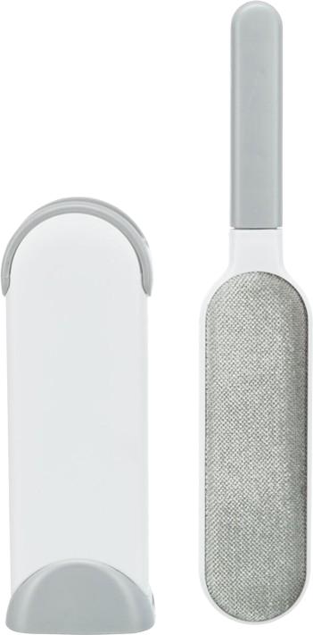 Kles- og tekstilbørste med rengjøringsstasjon