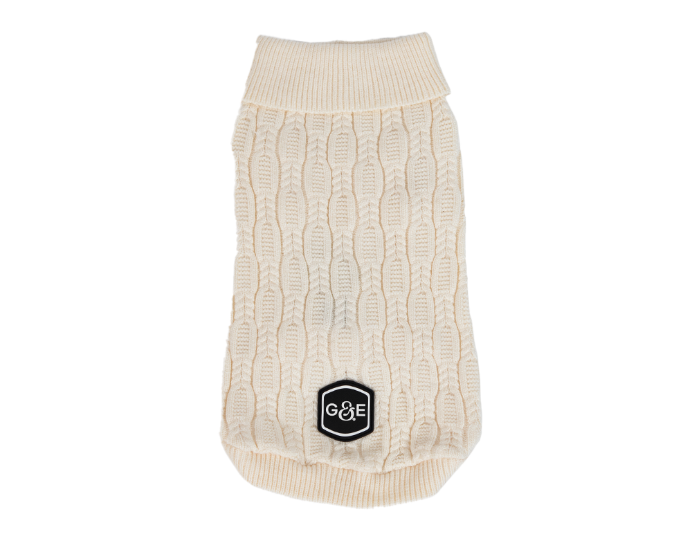 Strikket genser Comfort, 30cm, Beige