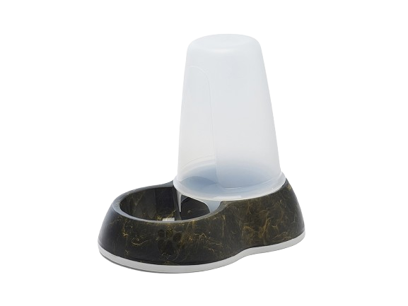 Savic Loop Food Store Large Marble - Marmor svart gull