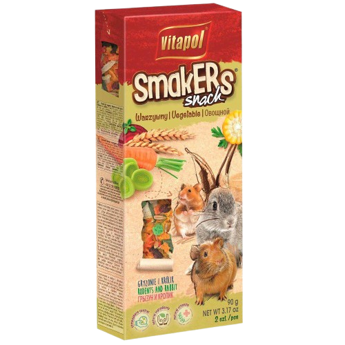 Vitapol - Smakers Gnagergrønnsaker 90 g - Smådyr - SnacksPetXL