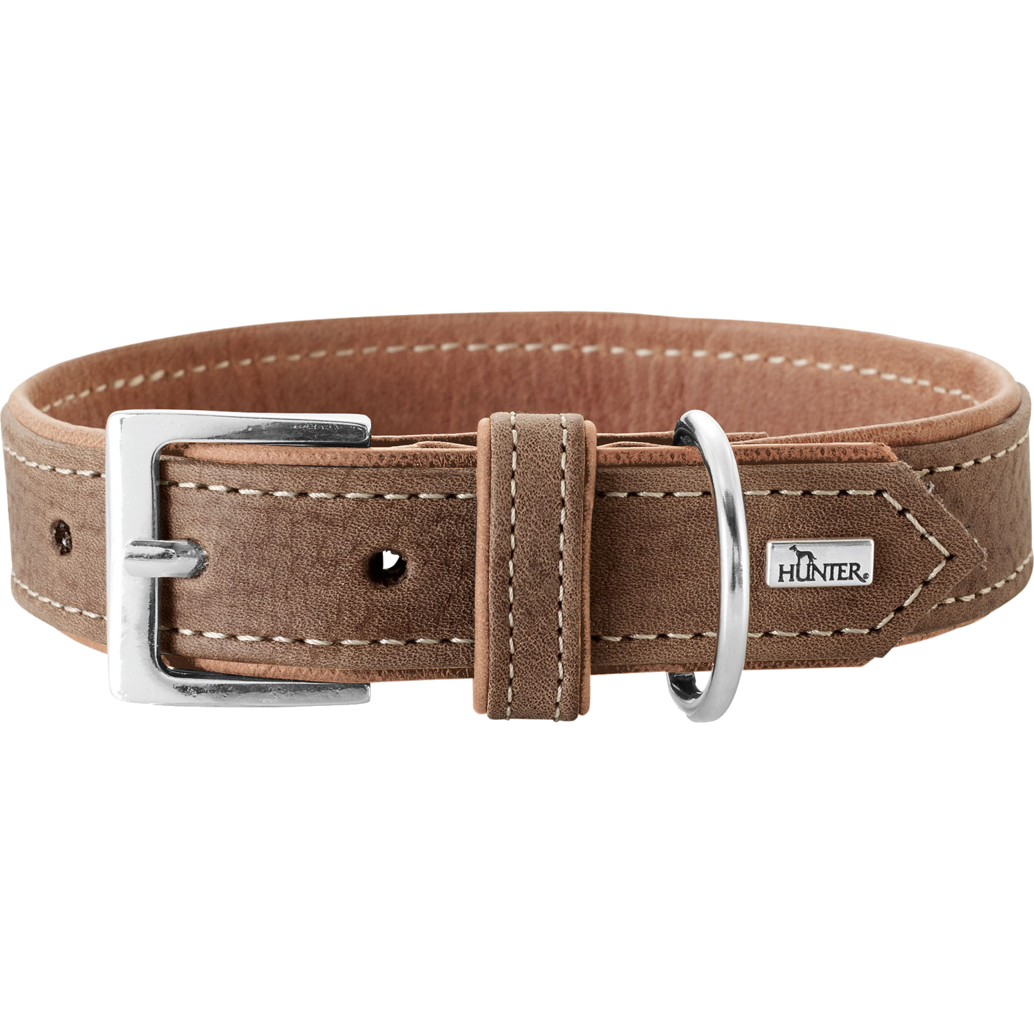 Hunter Hundhalsband Porto Tobacco/Cognac