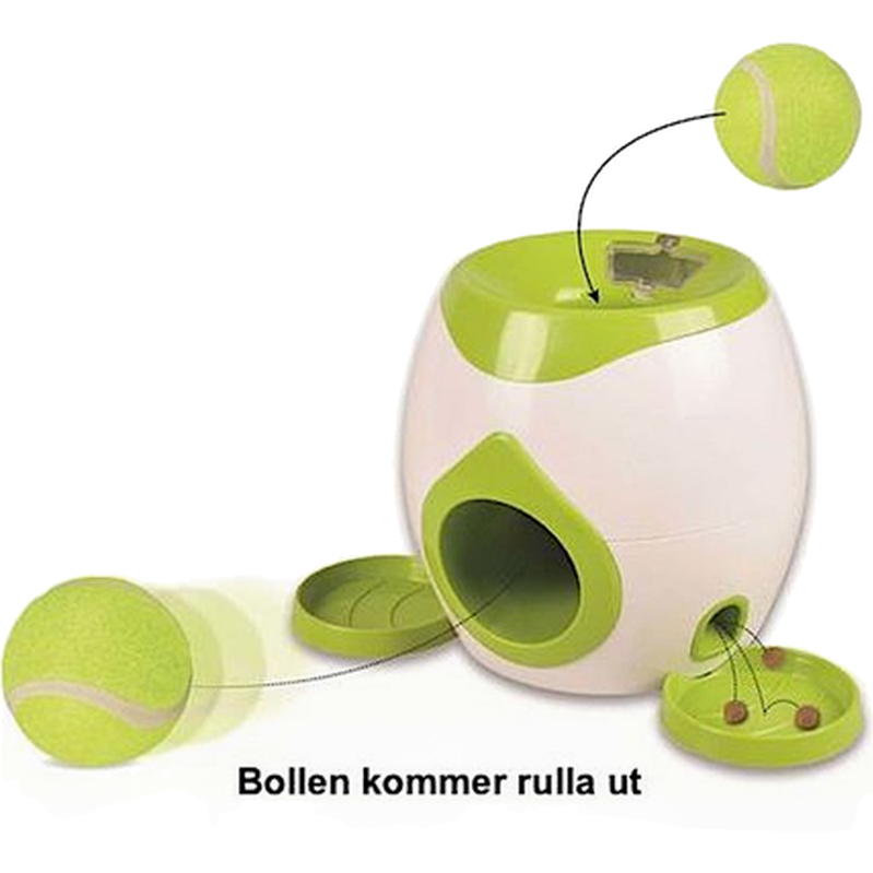 Flamingo Interaktiv apport- og godbiterleke Wilson Green 29 x 19 x 18 cm