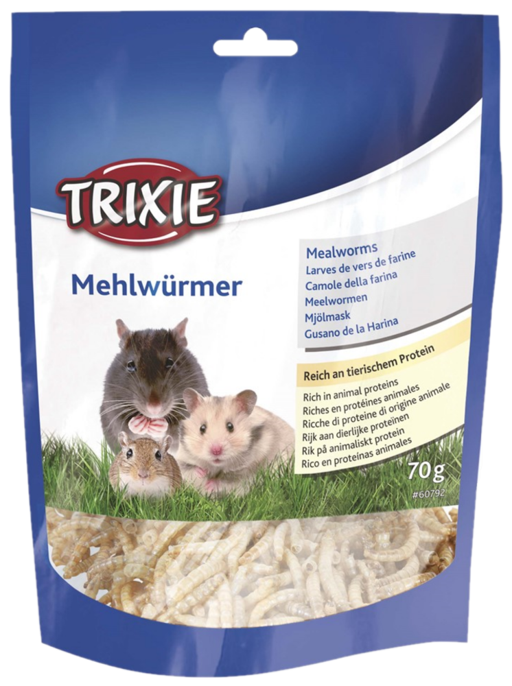 Mealworms Tørket Tørket Mealworms Beige 70 g