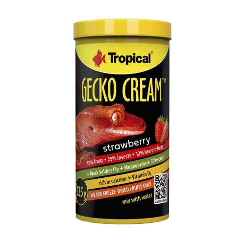 Tropical - Gecko Cream Jordbær 100 ml - Reptil - ReptilfôrPetXL