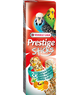 Versele-Laga Prestige Sticks undulater med eksotisk frukt 60 g