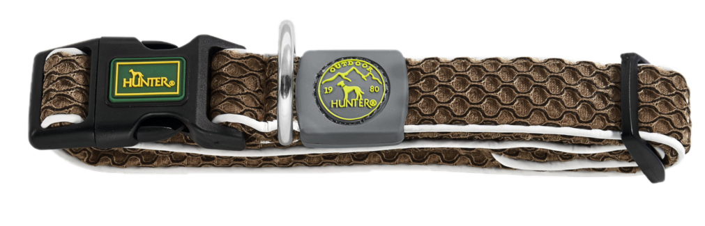 Hundehalsbånd Hunter Vario Basic Wires Brun Str. S (30-43 cm)