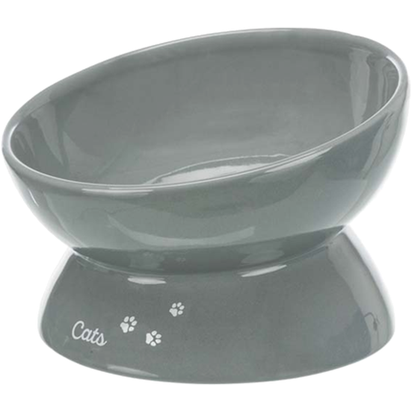 Forhøyet keramikkbolle XXL grå 350 ml/ø17 cm