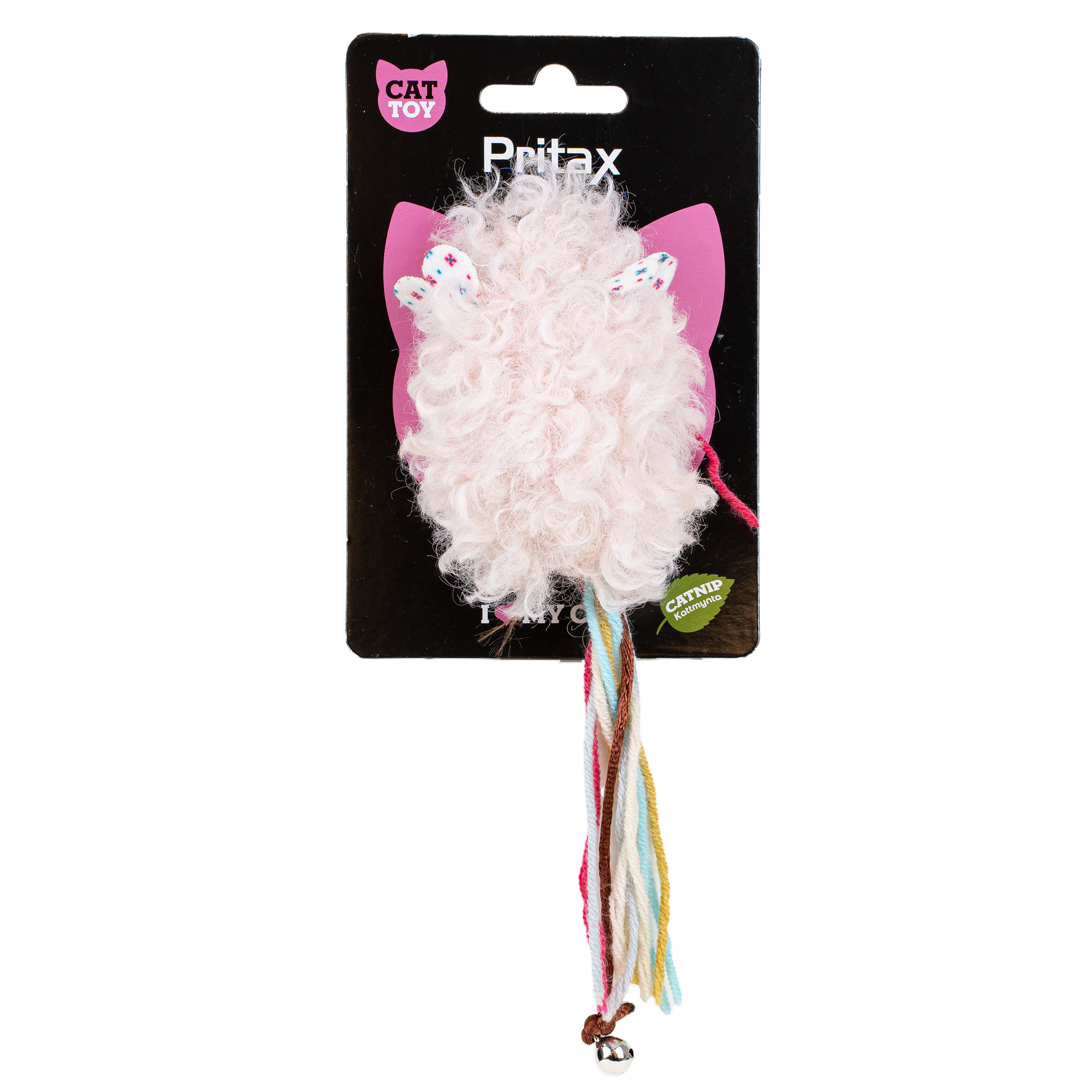 Pritax Katteleke Mus Ulla, 18x5x4cm, flerfarget