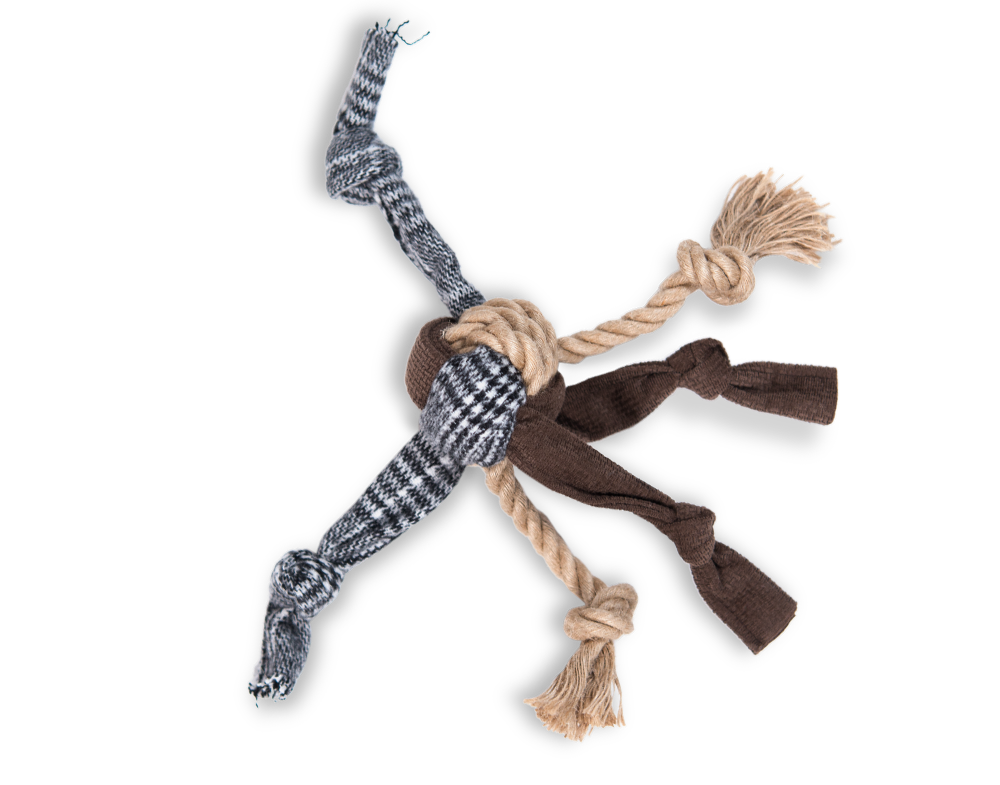 Gustaf och Evita Hundeleke Bailey, 33 cm, flerfarget