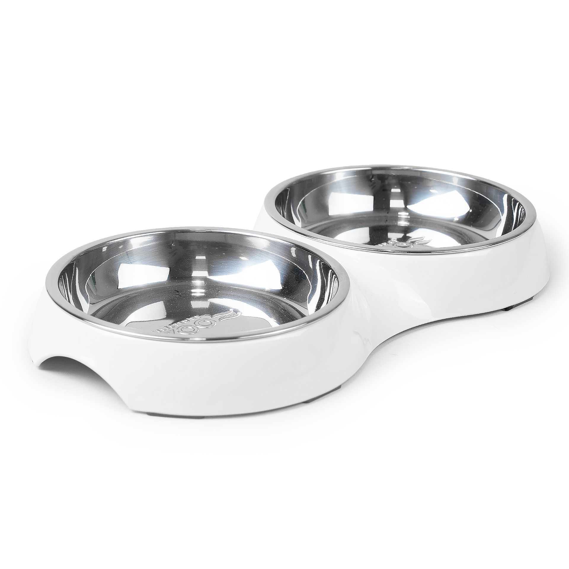 Kattmatbar Solid Vit S/M, 2x200ml, 28x15x3cm