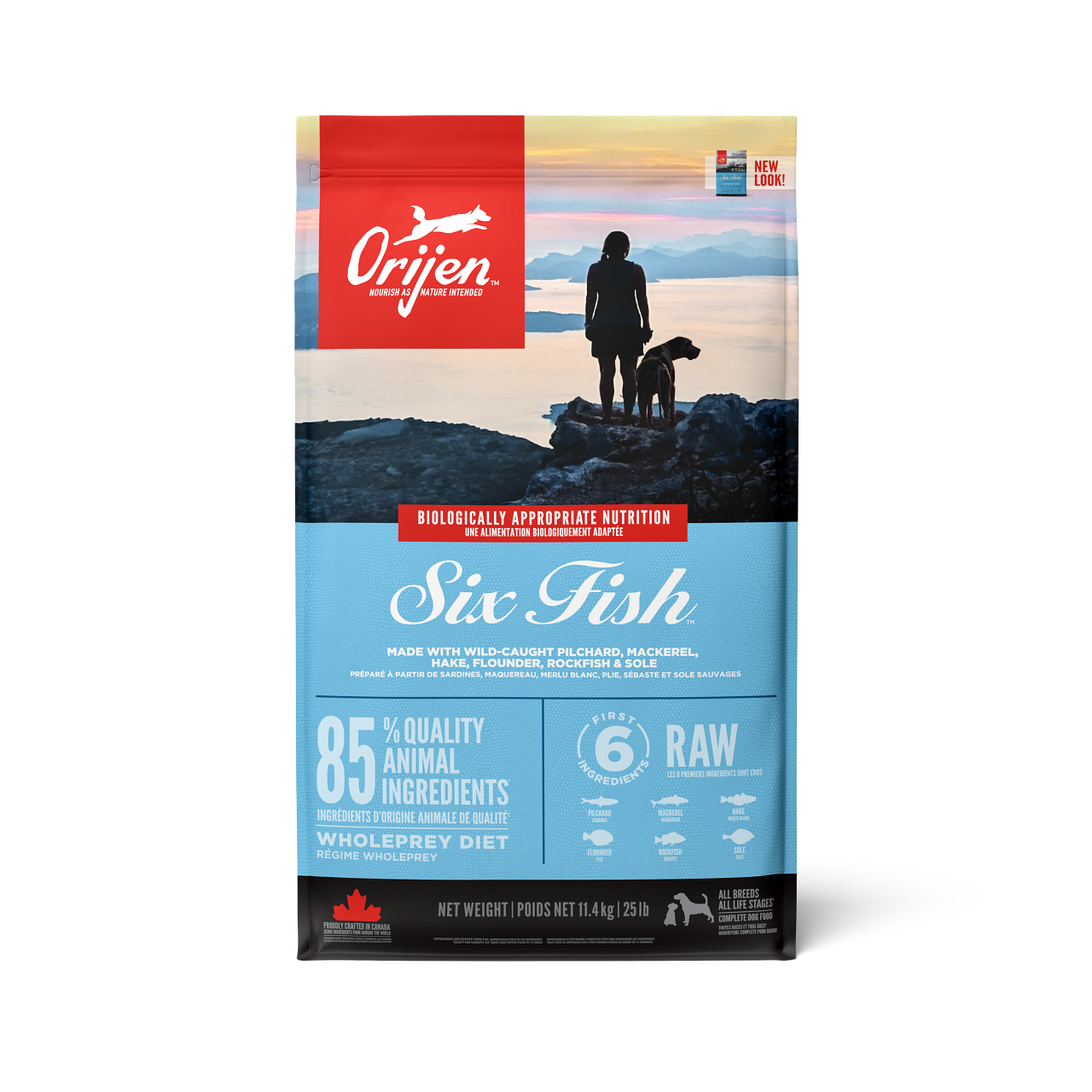 Dog Six Fish Adult Grain Free - tørrfôr for voksne 11,4 kg