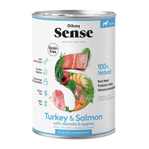 DIBAQ Sense grain Free Puppy Salmon & Turkey 380 gr